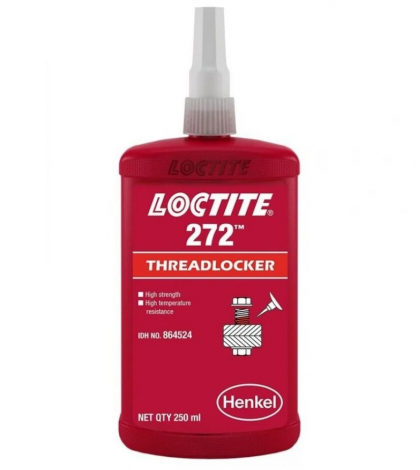 Loctite 272 Red, High Strength, High Temp, Medium Viscosity, Threadlocking Adhesive 250ml