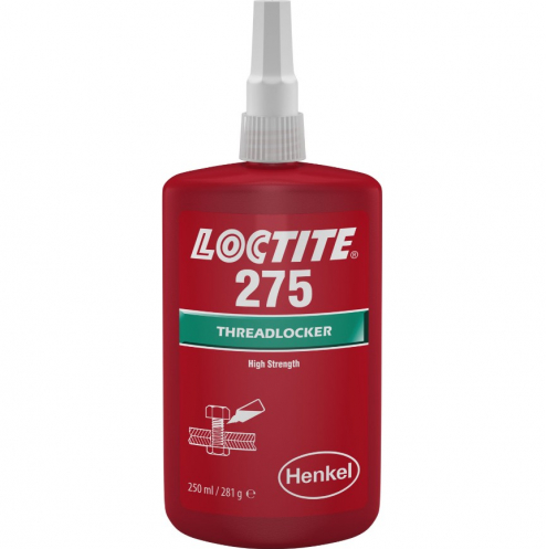 Loctite 275 Green, High Strength, High Viscosity Methacrylate-Based Threadlocking Adhesive 250ml