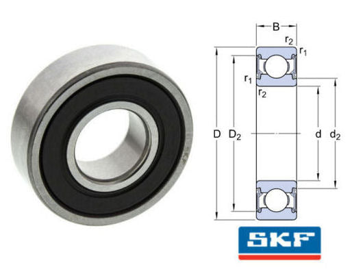 Forst ST6 Flywheel Belt Tensioner Sealed Deep Groove Ball Bearing 20x52x15mm