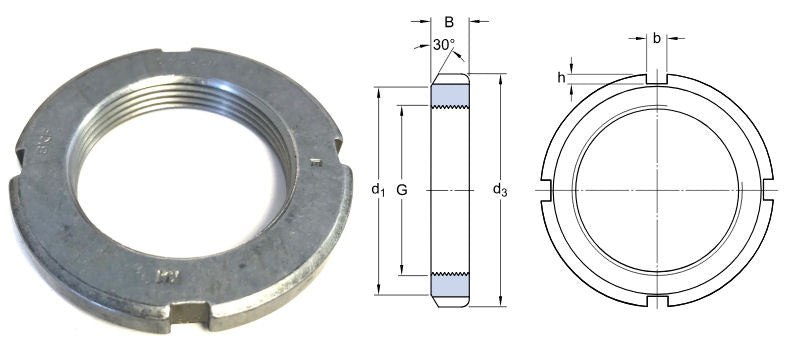 KM10 SKF Lock Nut M50x1,5mm