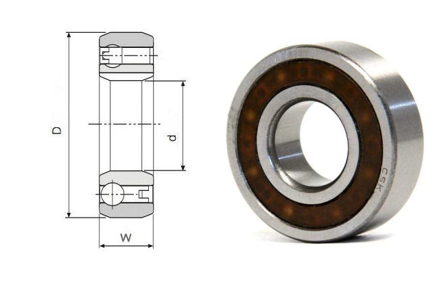 CSK15 Budget Brand Sprag Clutch Bearing without keyways 15x35x11mm