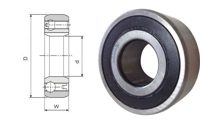 CSK122RS Budget Brand Sealed Sprag Clutch Bearing without keyways 12x32x10mm