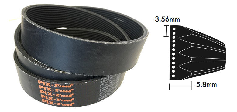 PK1435/565K K Section Multi Ribbed Poly V Belt 1435mm/56.5 inch Long 5 Ribs