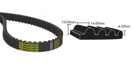 PIX TorquePlus XT2 High Power Timing belt 3150mm pitch length 115mm wide 14mm pitch 225 teeth