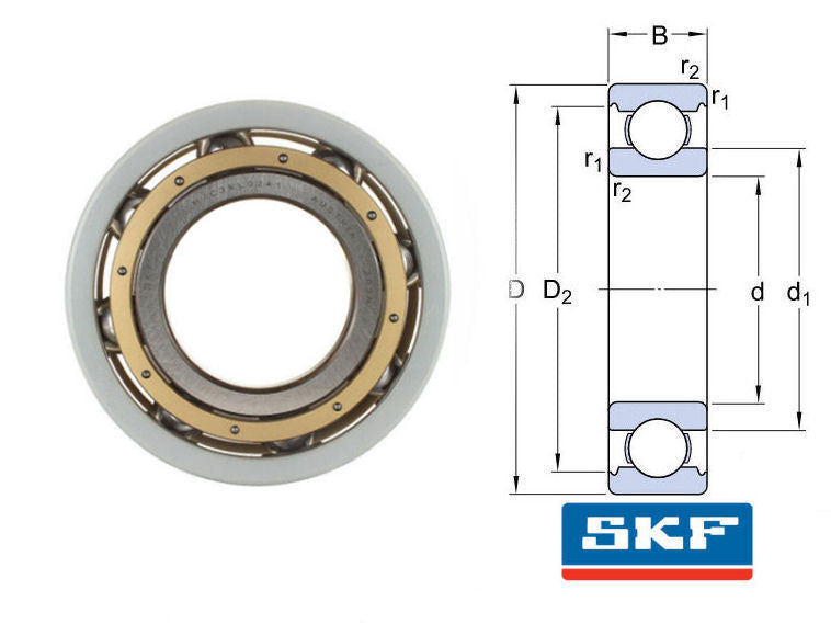 6315M/C3VL0241 SKF INSOCOAT Deep Groove Ball Bearing 75x160x37mm