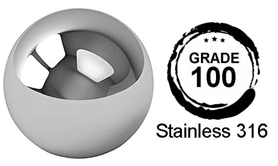 1/8 Inch Diameter Grade 100 AISI316 Stainless Steel Balls