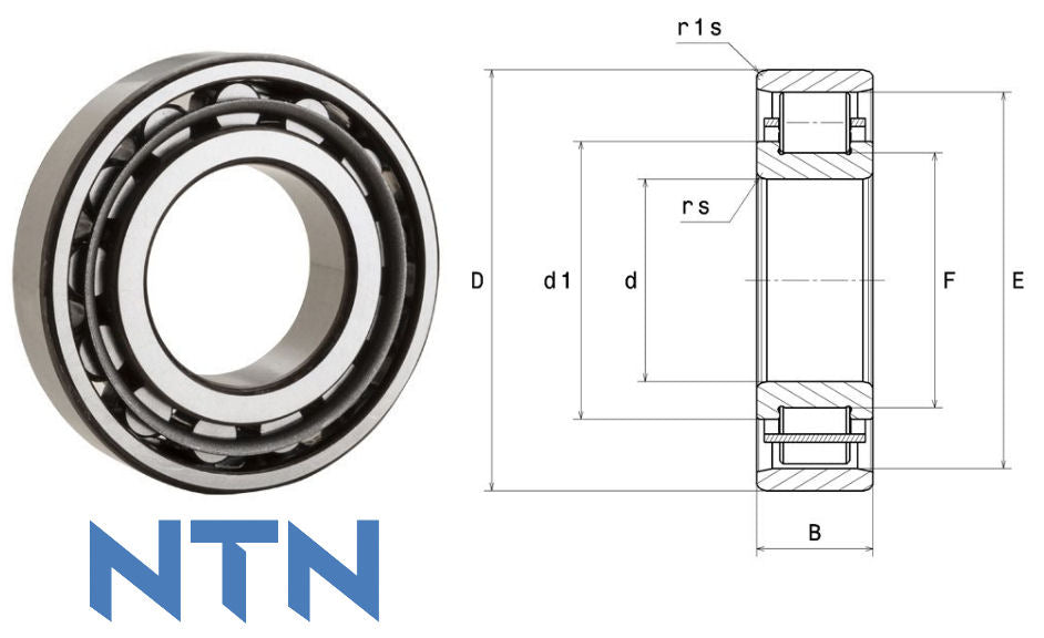 N212C3 NTN Single Row Cylindrical Roller Bearing 60x110x22mm