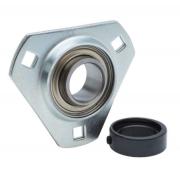 SAPFT201-8 Budget Brand 3 Bolt Pressed Steel Triangular Bearing 1/2 Inch Bore with Eccentric Collar Lock