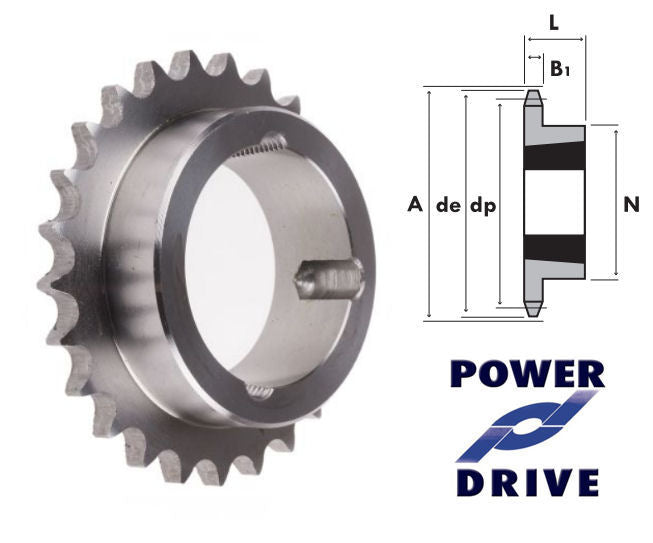 13 Tooth 10B Simplex Taper Sprocket to suit 5/8 Inch Pitch Chain