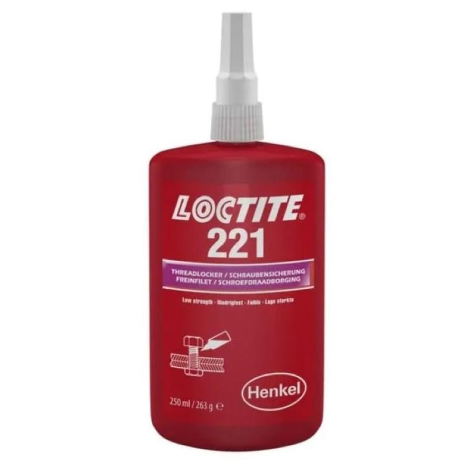 Loctite 221 Low strength, Low Viscosity Threadlocking Adhesive 250ml