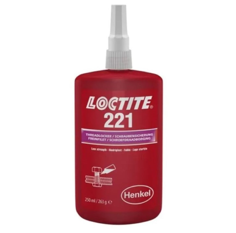 Loctite 221 Low strength, Low Viscosity Threadlocking Adhesive 250ml