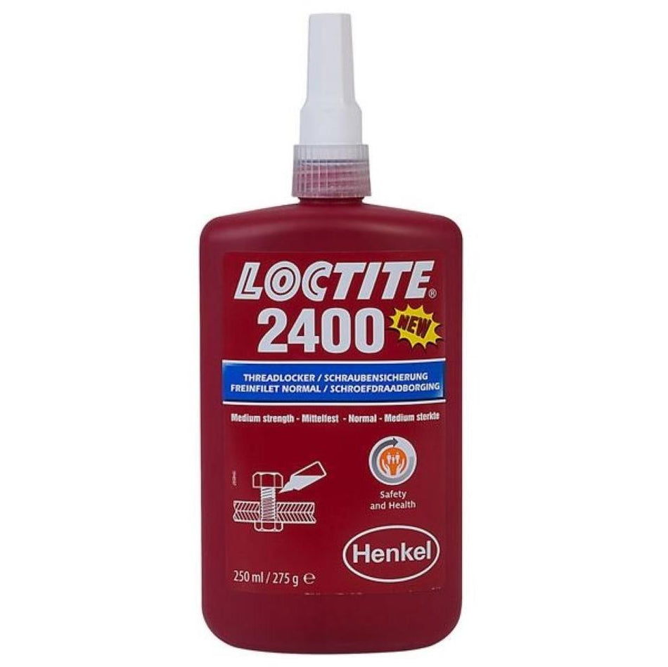 Loctite 2400 Health & Safety Friendly Medium Strength Threadlocking Adhesive 250ml