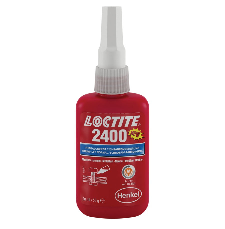 Loctite 2400 Health & Safety Friendly Medium Strength Threadlocking Adhesive 50ml