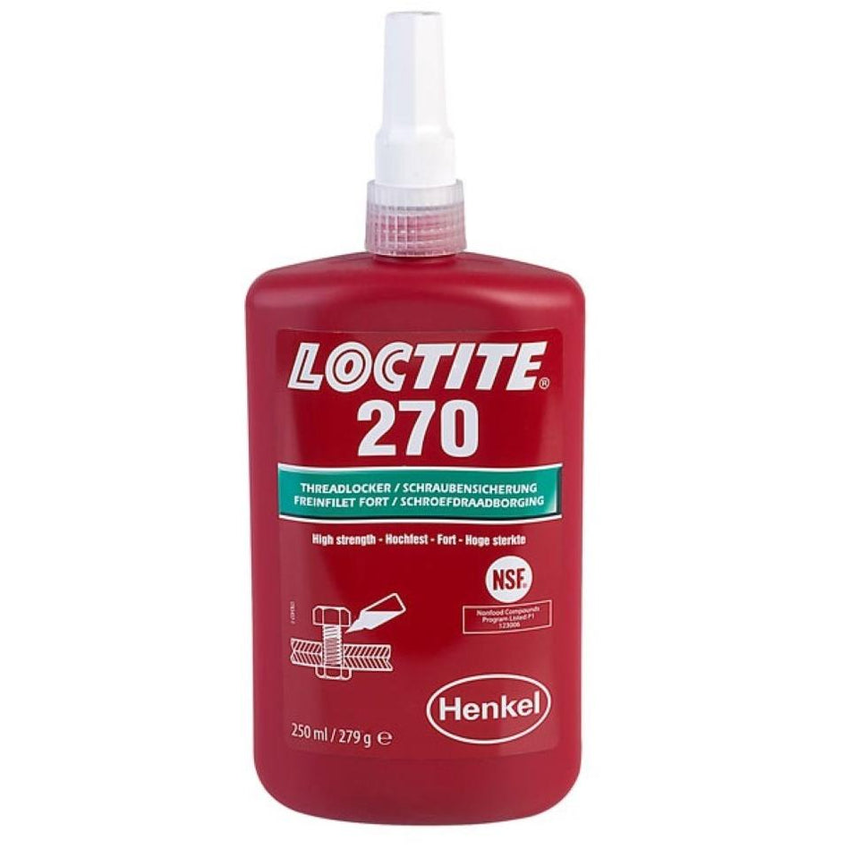 Loctite 270 Threadlocking Adhesive - High Strength Permanent Locking 250ml