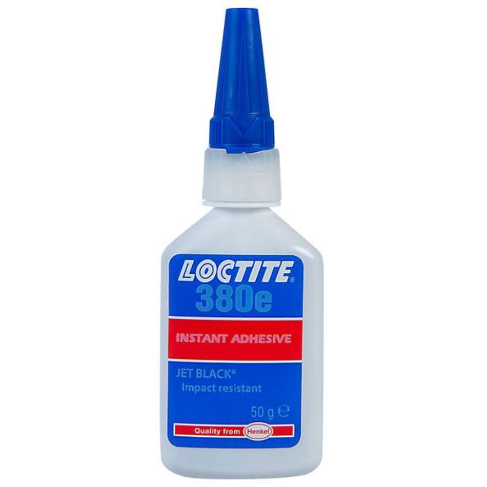 Loctite 380 Jet Black, Low Viscosity, Rubber Toughened Instant Adhesive 50g