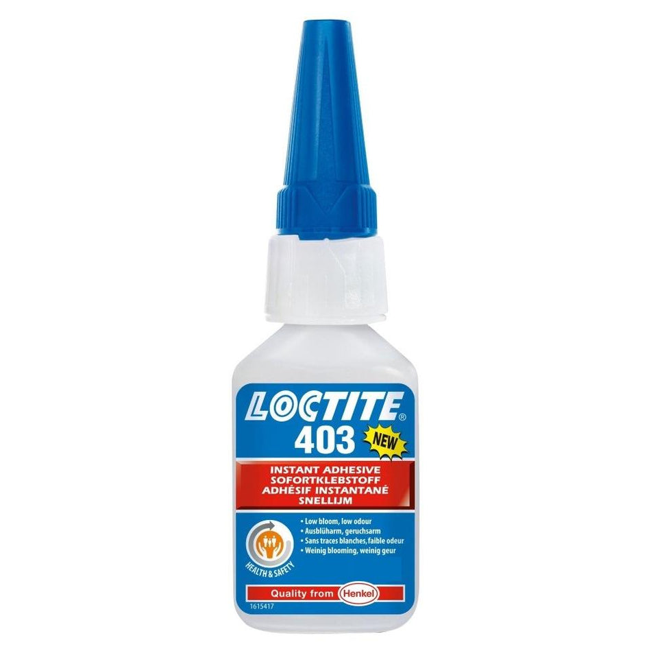 Loctite 403 High Viscosity Low Bloom Low Odour Instant Adhesive 50g