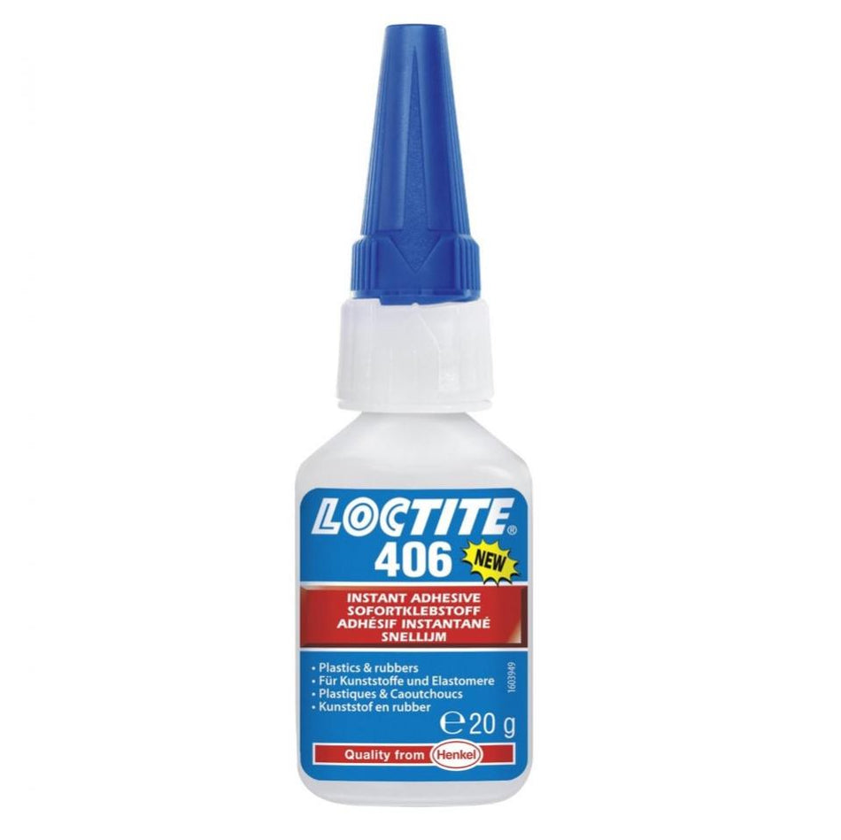 Loctite 406 Low Viscosity, Fast Curing Instant Adhesive 20g