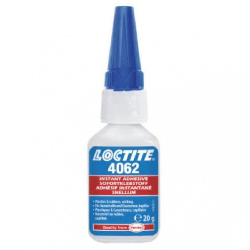 Loctite 4062 Transparent, Colourless, Ethyl-Based Fast Cure Instant Adhesive 20g