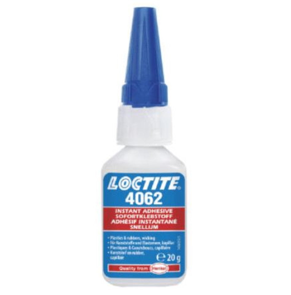 Loctite 4062 Transparent, Colourless, Ethyl-Based Fast Cure Instant Adhesive 20g