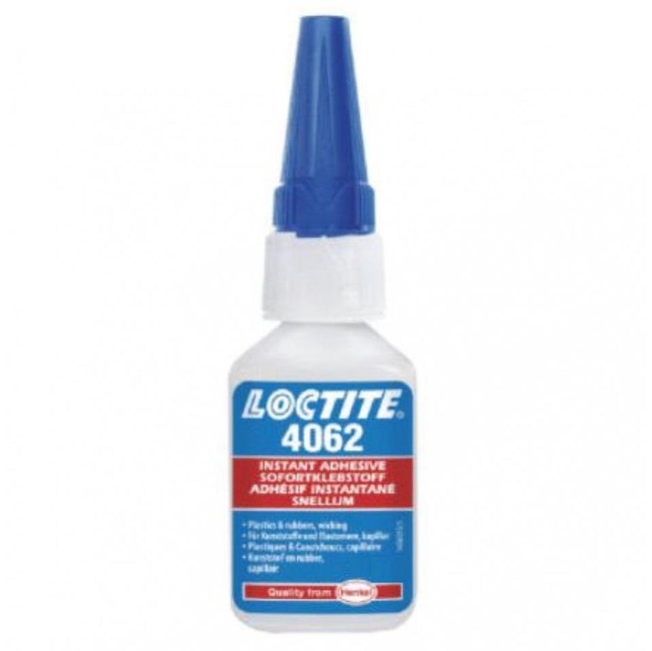 Loctite 4062 Transparent, Colourless, Ethyl-Based Fast Cure Instant Adhesive 50g