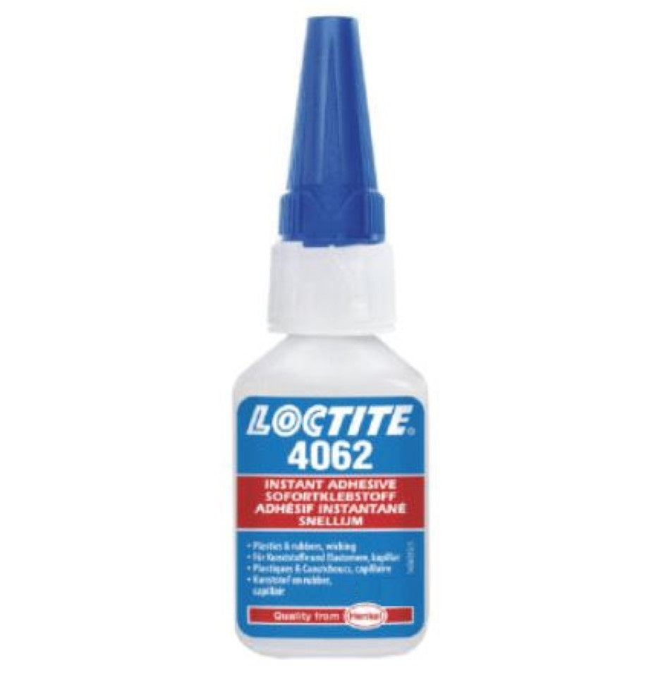 Loctite 4062 Transparent, Colourless, Ethyl-Based Fast Cure Instant Adhesive 50g