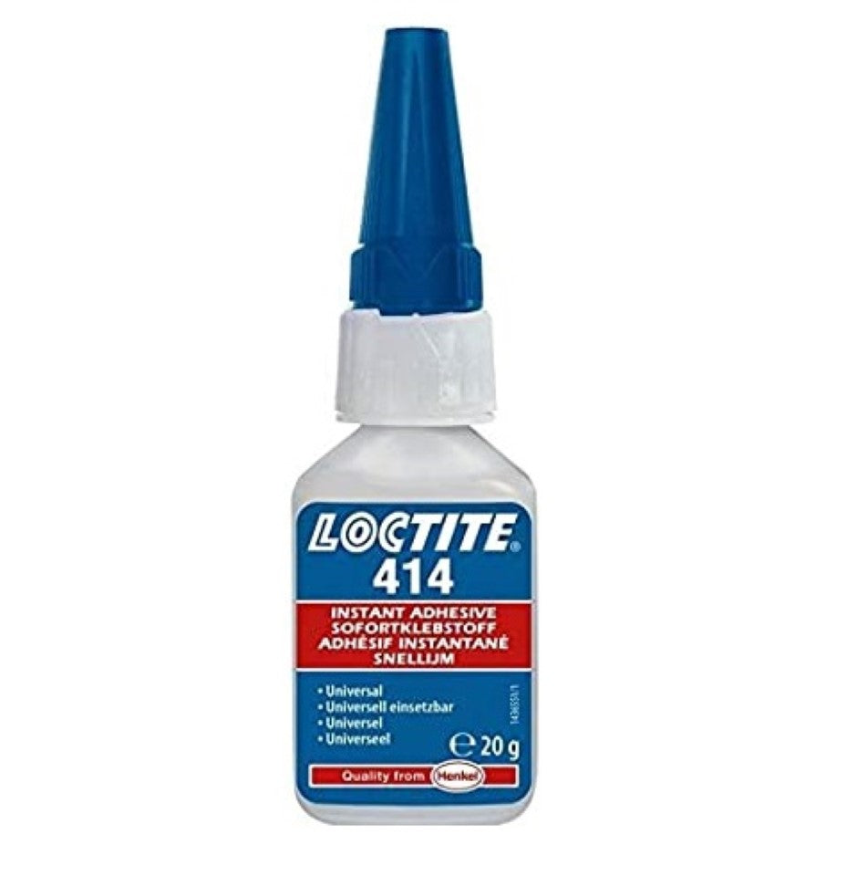 Loctite 414 Transparent, Colourless Ethyl-Based Instant Adhesive PVC 20g