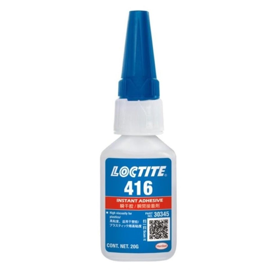 Loctite 416 Transparent, Colourless, High Viscosity, Ethyl-Based General Purpose Instant Adhesive 20g