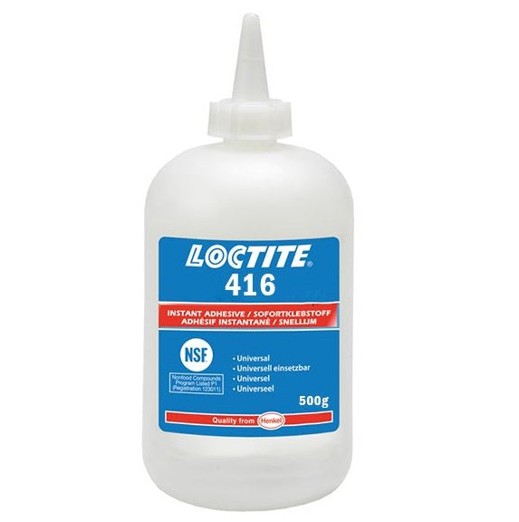 Loctite 416 Transparent, Colourless, High Viscosity, Ethyl-Based General Purpose Instant Adhesive 500g