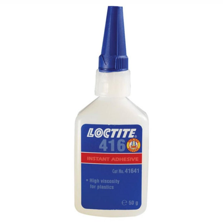 Loctite 416 Transparent, Colourless, High Viscosity, Ethyl-Based General Purpose Instant Adhesive 50g