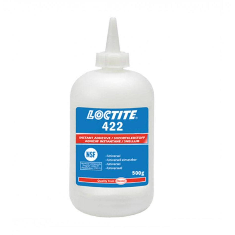 Loctite 422 Transparent, Colourless, High Viscosity Ethyl-Based General Purpose Instant Adhesive 500g