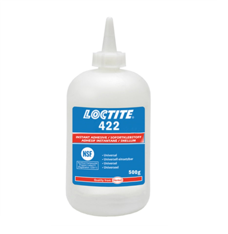 Loctite 422 Transparent, Colourless, High Viscosity Ethyl-Based General Purpose Instant Adhesive 500g