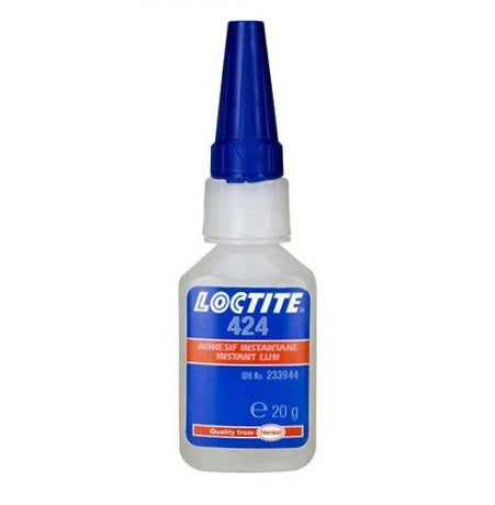 Loctite 424 Transparent, Colourless, Low Viscosity Ethyl-Based Instant Adhesive EPDM 20g