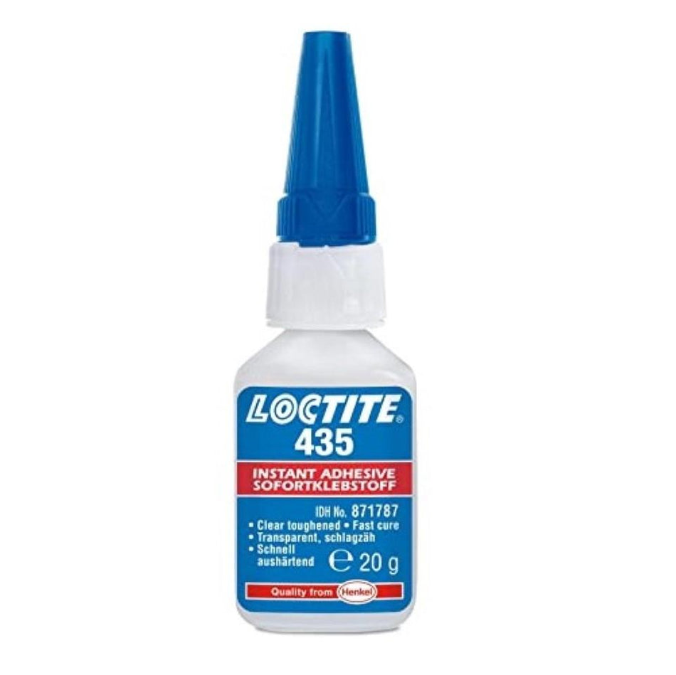 Loctite 435 Colourless, Toughened, Ethyl-Based Instant Adhesive 20g