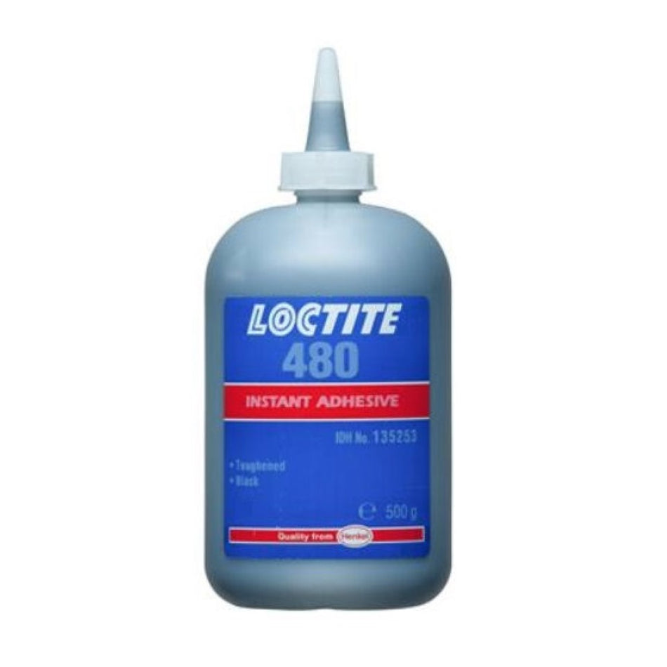 Loctite 480 Rubber Toughened Fast Curing Instant Adhesive Black 500g