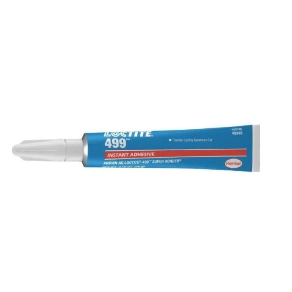 Loctite 499 Translucent, Colourless, High Temperature Instant Adhesive Gel 20g