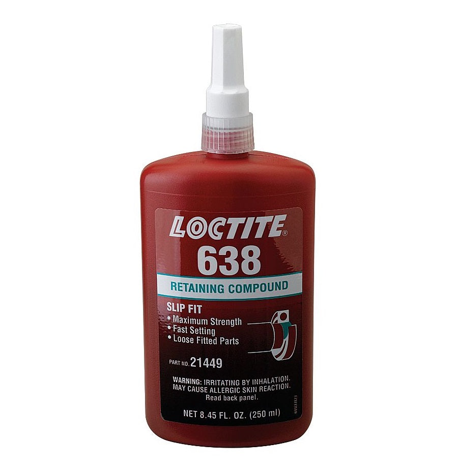 Loctite 638 High Strength, Fast Curing, General Purpose Retaining Compound 250ml