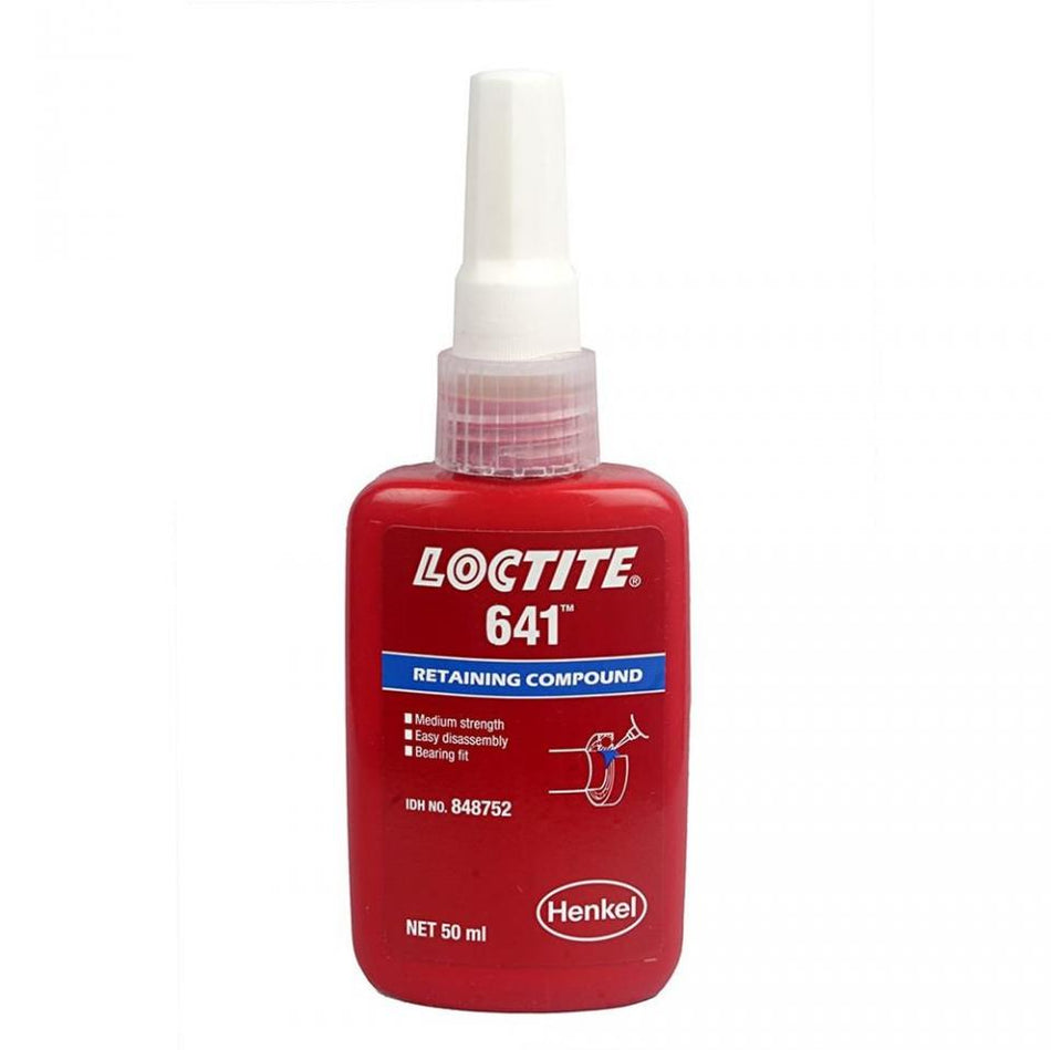 Loctite 641 Medium Strength Retaining Compound - Ideal for Parts That Need Subsequent Dismantling 50ml