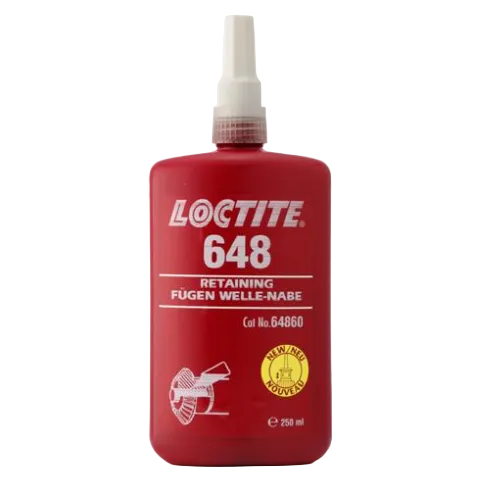 Loctite 648 Low Viscosity, High Strength Retaining Compound with High Temperature Resistance 250ml
