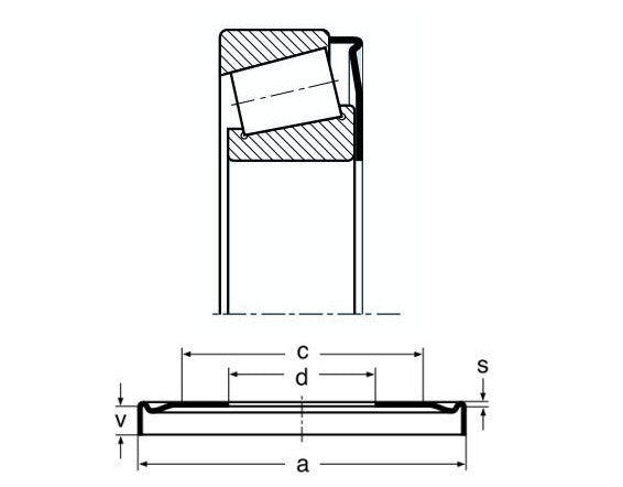 30202AV Nilos Ring for 30202 Taper Roller Bearings