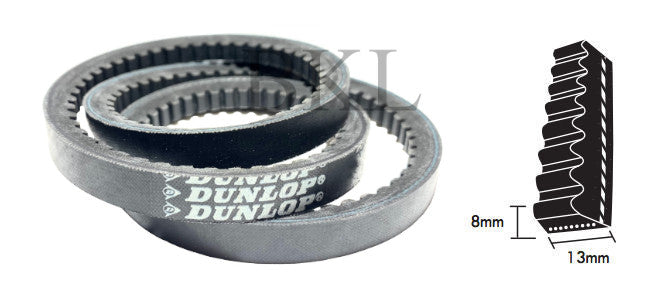 Ax31 AX31 Dunlop AX Section V Belt, 13mm Top Width, 8mm Thickness, 787mm In