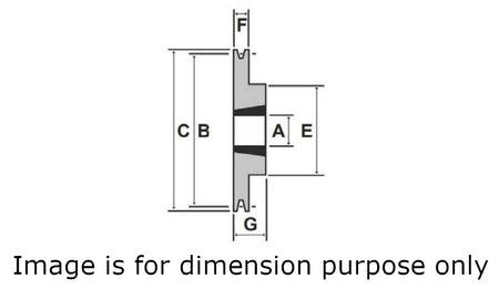 SPB100-3 100mm Pitch Diameter 3 Groove Tapered Bush V Pulley