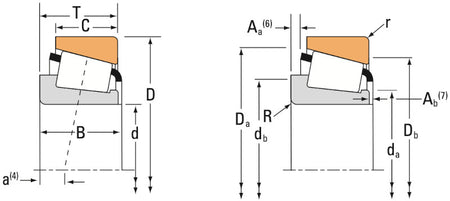 NP261806/NP736655 Timken Tapered Roller Bearing 30x59.16x16.74mm