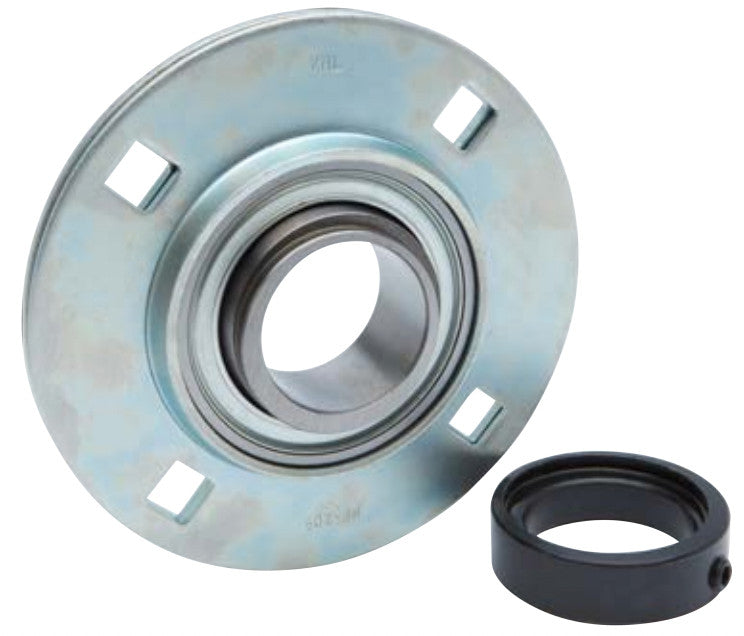 SAPF210-32 BKL Brand 4 Bolt Pressed Steel Round Bearing 2 inch Bore with Eccentric Collar Lock