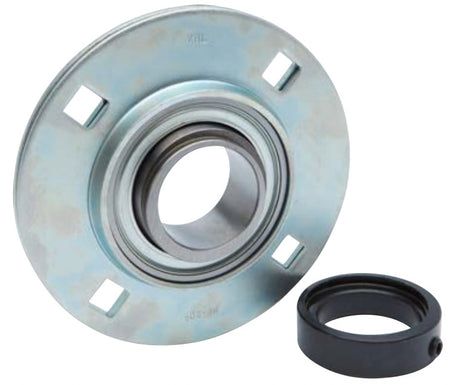 SAPF210-32 BKL Brand 4 Bolt Pressed Steel Round Bearing 2 inch Bore with Eccentric Collar Lock