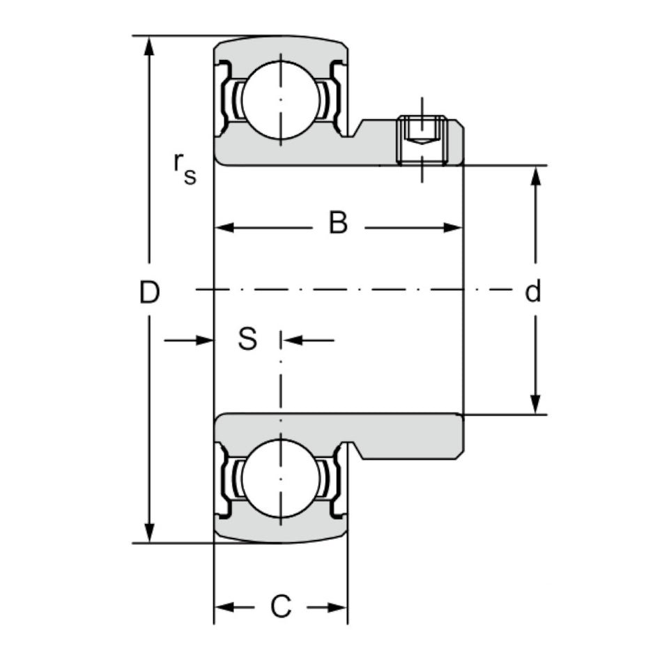 B8/50MM-3GS-2Z Dunlop Go Kart Axle Bearing 50mm Inside x 80mm Outside