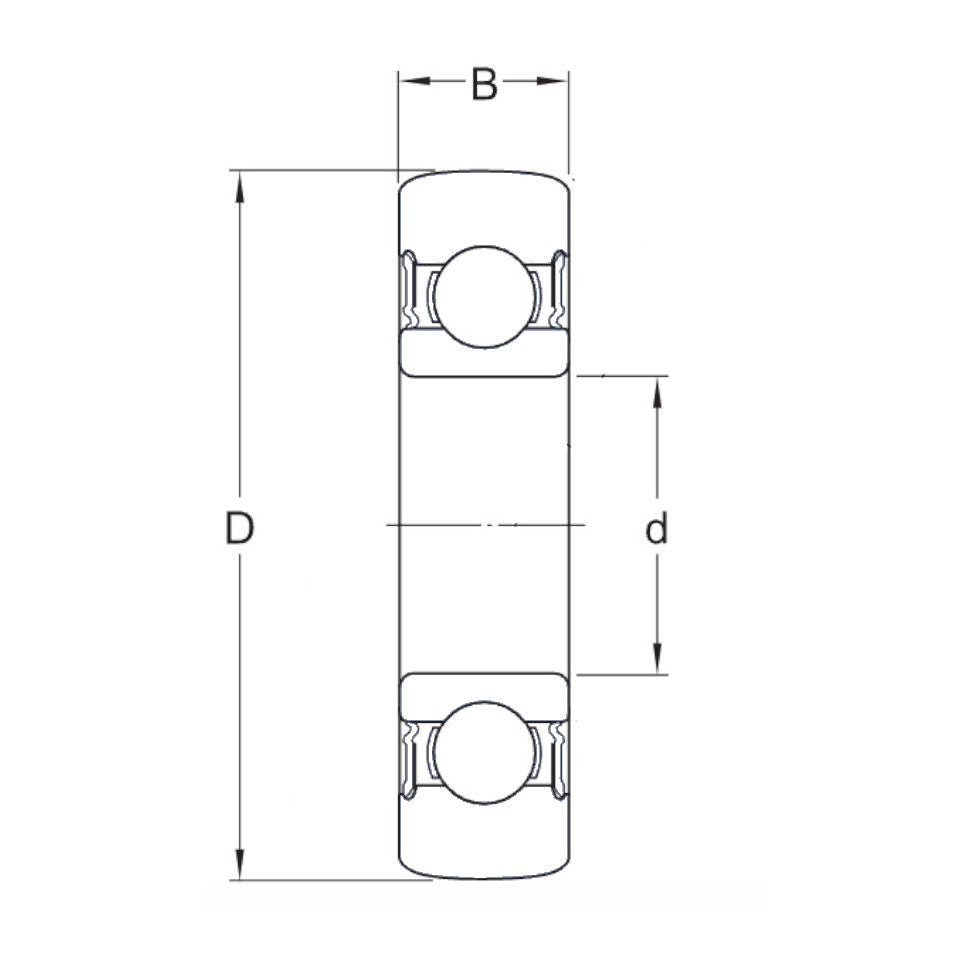 361207R Budget Brand Sealed Crowned Outer Single Row Cam Roller 35x80x17mm