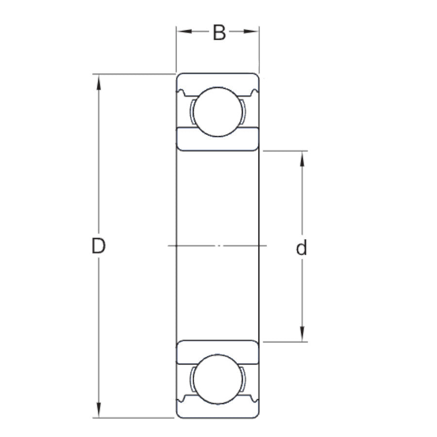 61805 BKL Brand Open Deep Groove Ball Bearing 25mm inside x 37mm outside x 7mm wide