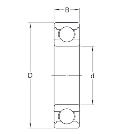 6007 ZZ Dunlop Shielded Deep Groove Ball Bearing 30mm inside x 55mm outside x 13mm wide