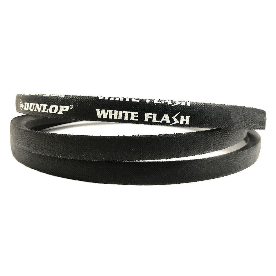 A97 Dunlop White A Section V Belt, 13mm Top Width, 8mm Thickness, Inside length 2464mm
