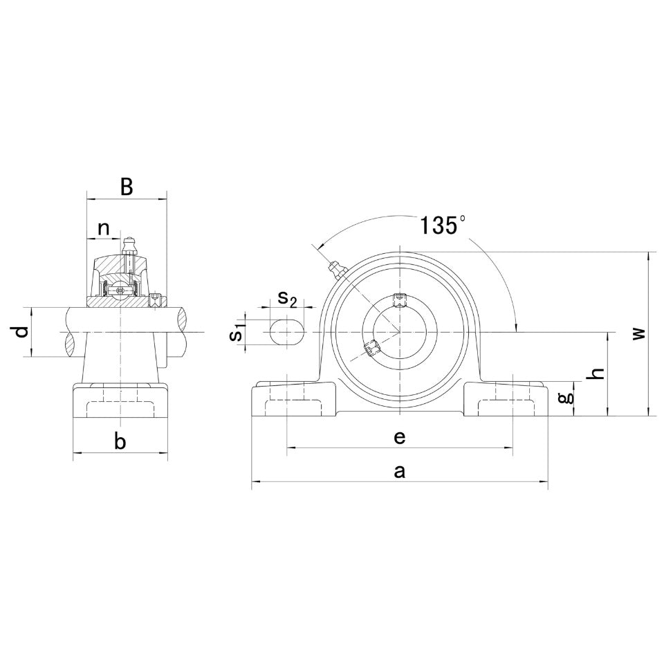 UCP204 Triple Sealed Pillow Block Bearing Unit 20mm